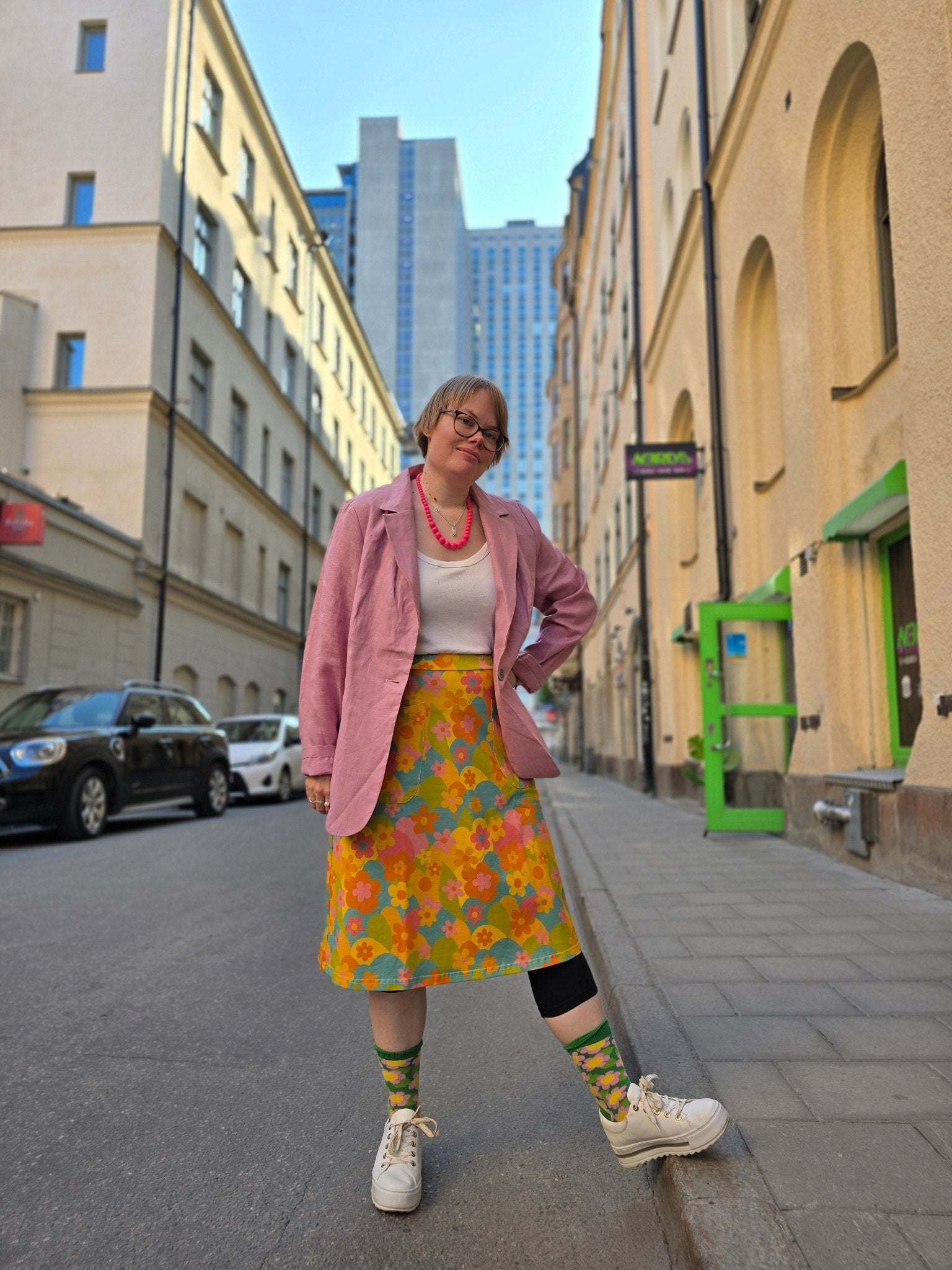 Kjol Eko - trikå Karamell | Rino Kjol i S från Rino Design Sthlm