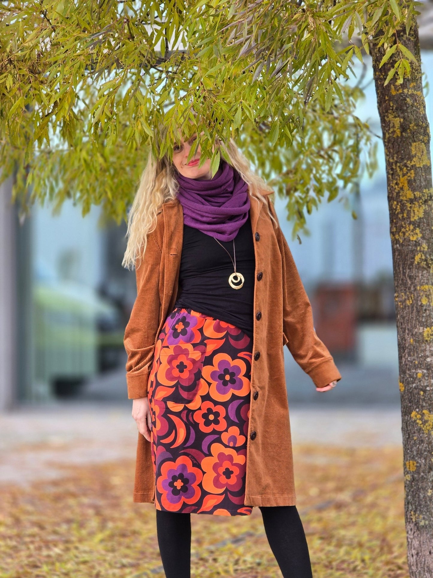 Trikåkjol – Månblomma Rino - Rino Design Sthlm