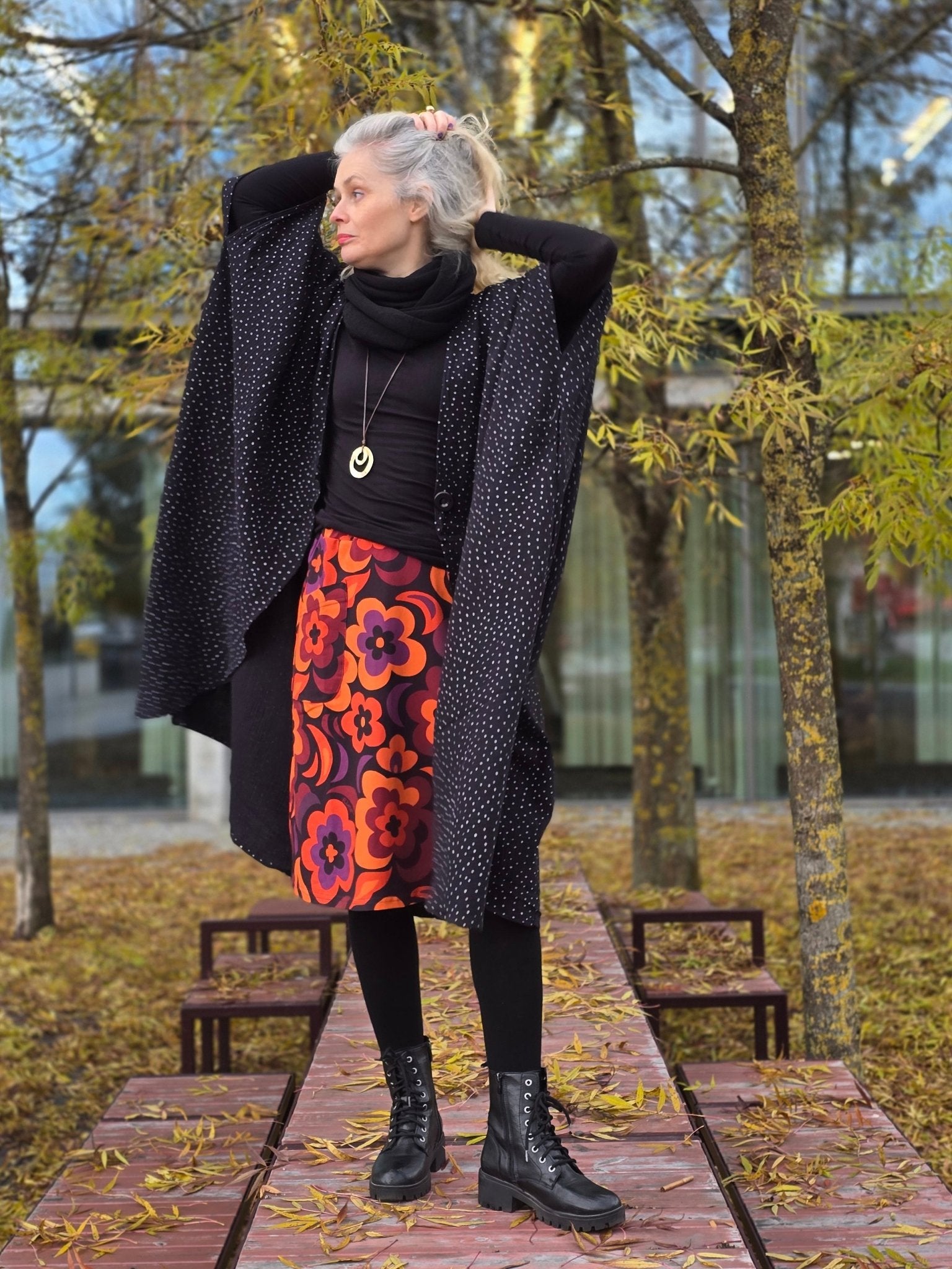 Trikåkjol – Månblomma Rino - Rino Design Sthlm