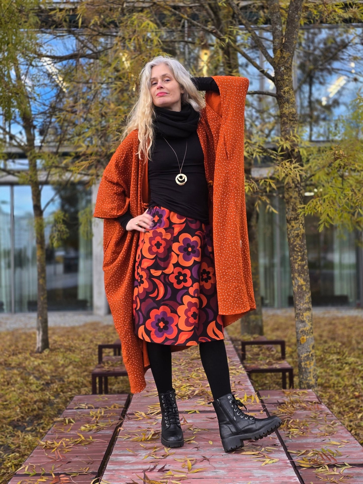 Trikåkjol – Månblomma Rino - Rino Design Sthlm