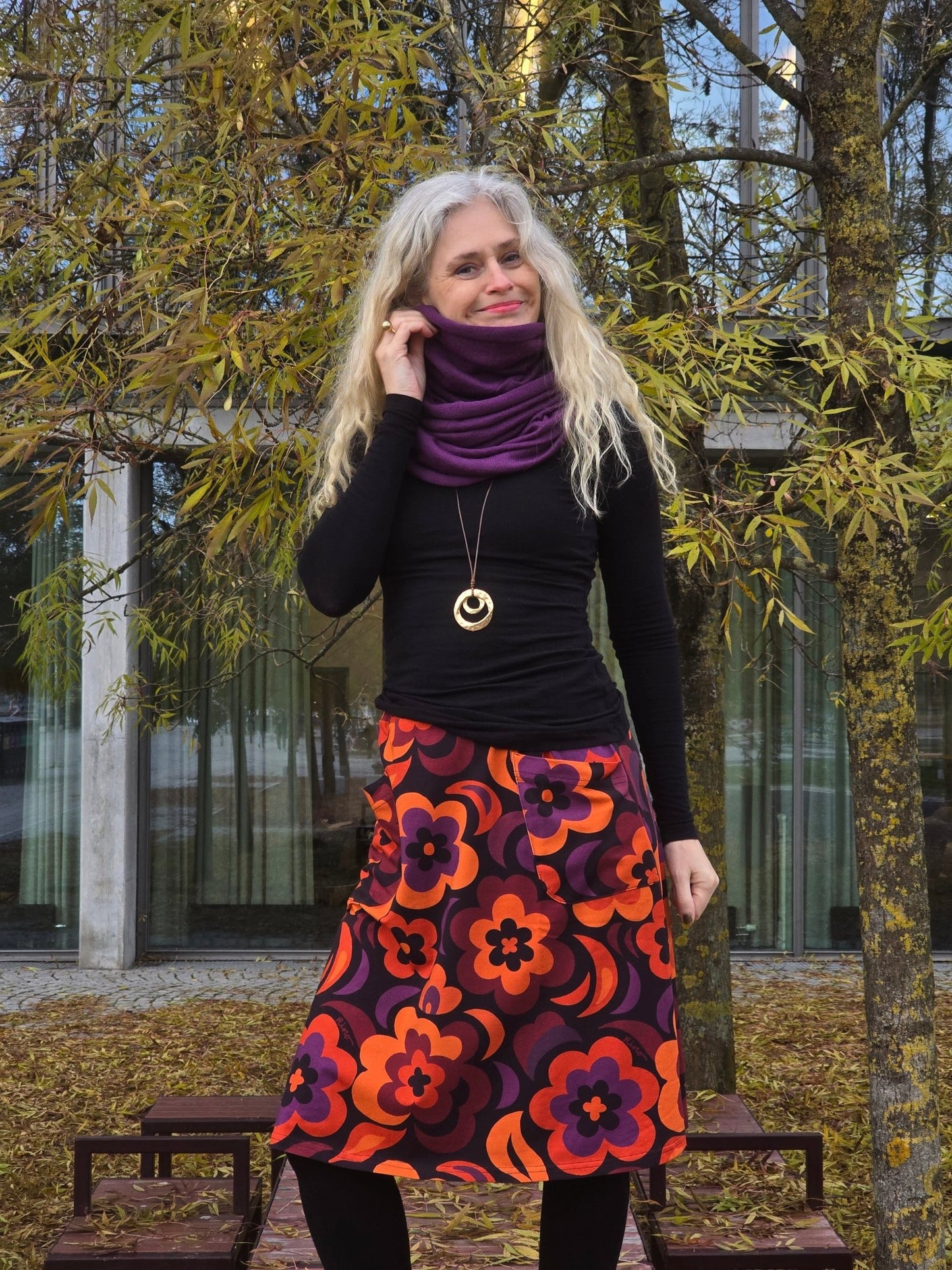 Trikåkjol – Månblomma Rino - Rino Design Sthlm