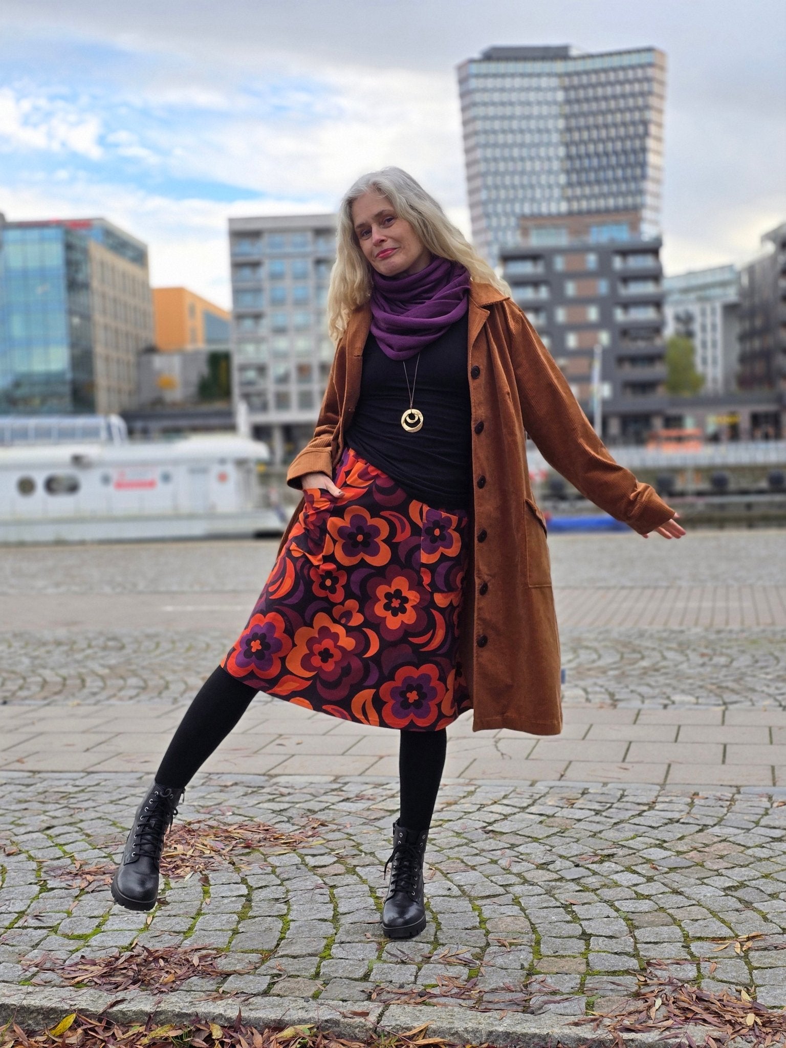 Trikåkjol – Månblomma Rino - Rino Design Sthlm