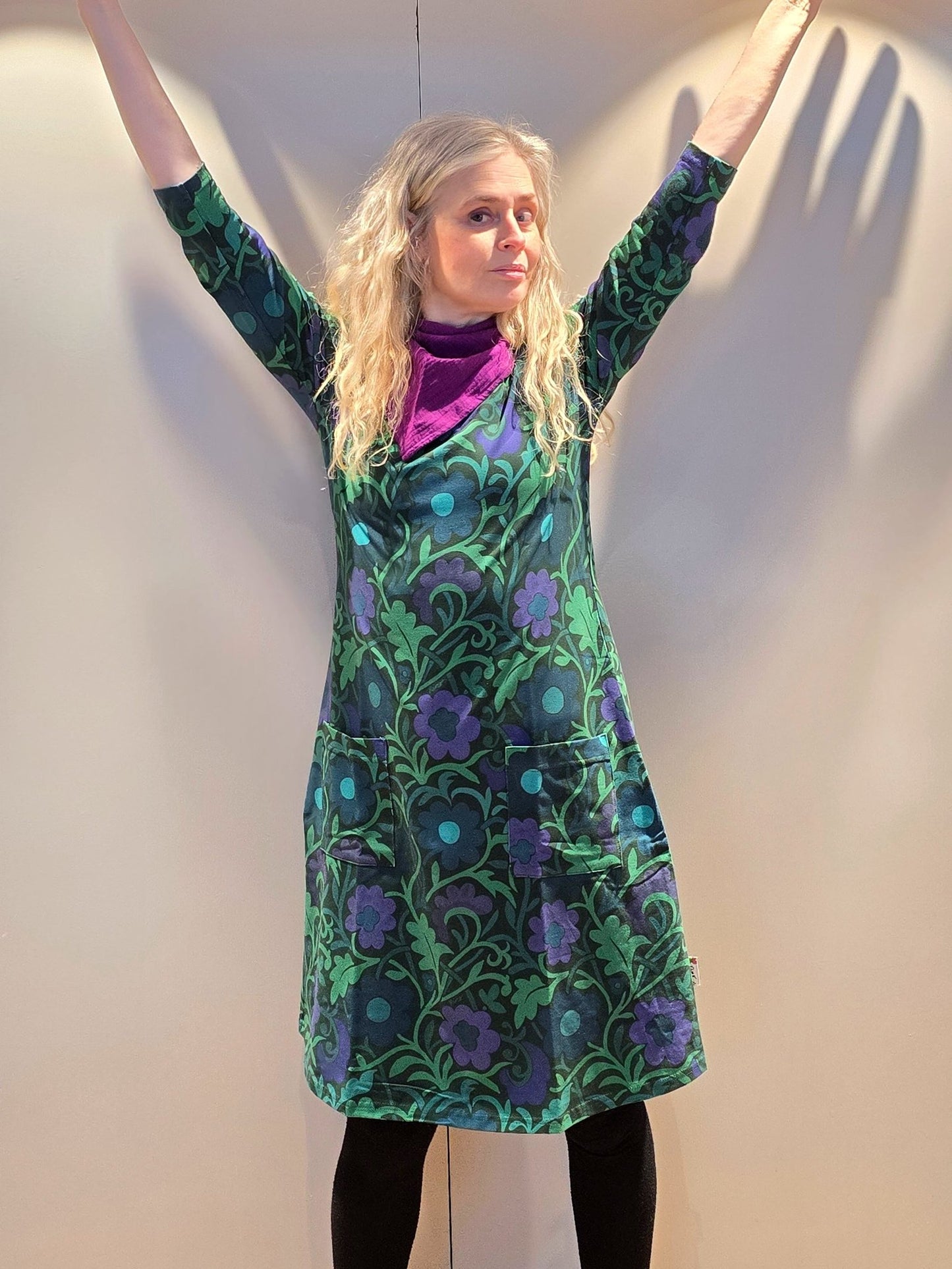 Trikåklänning Ranka Blå | Rino - Rino Design Sthlm