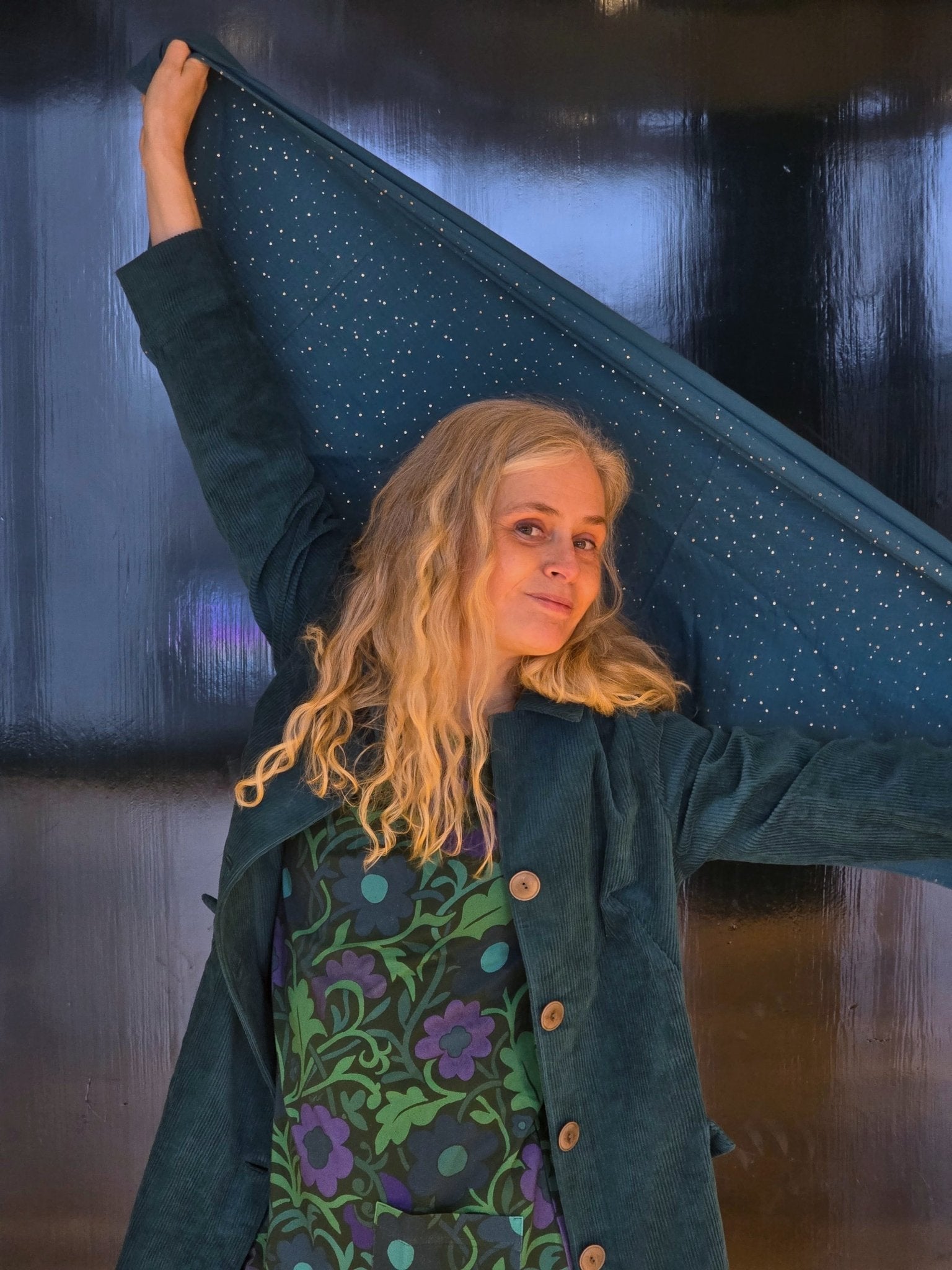 Trikåklänning Ranka Blå | Rino Klänning i S från Rino Design Sthlm