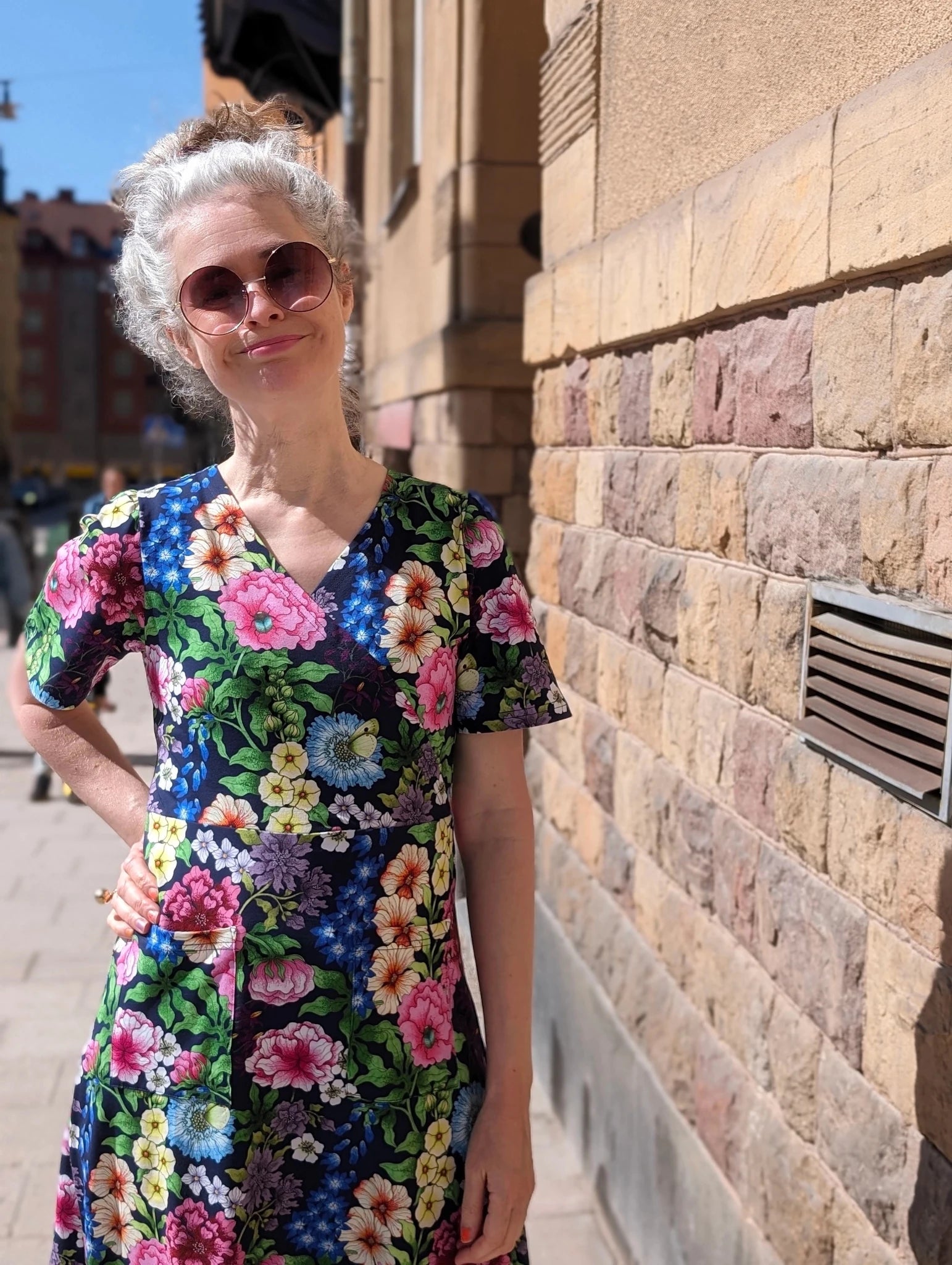 Trikåklänning Trädgård | Rino Klänning i S från Rino Design Sthlm