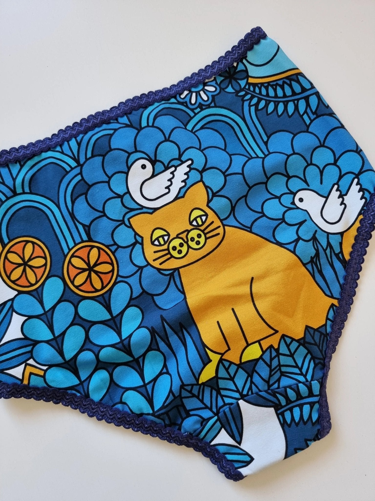 Trosor Katt Blå | Rino Trosor i S från Rino Design Sthlm