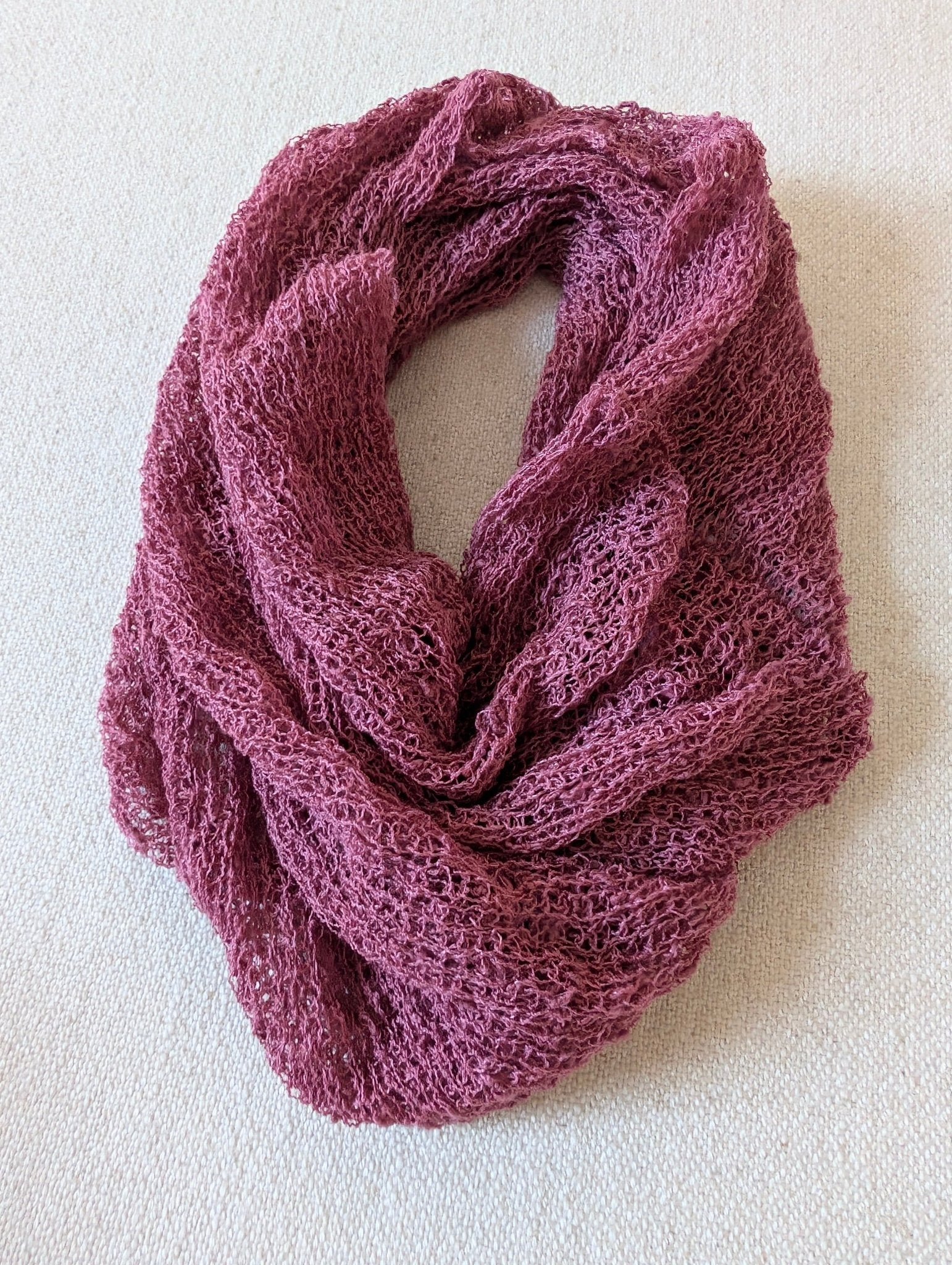 Tubsjal Finstickad Liten Ljung | Rino - Rino Design Sthlm