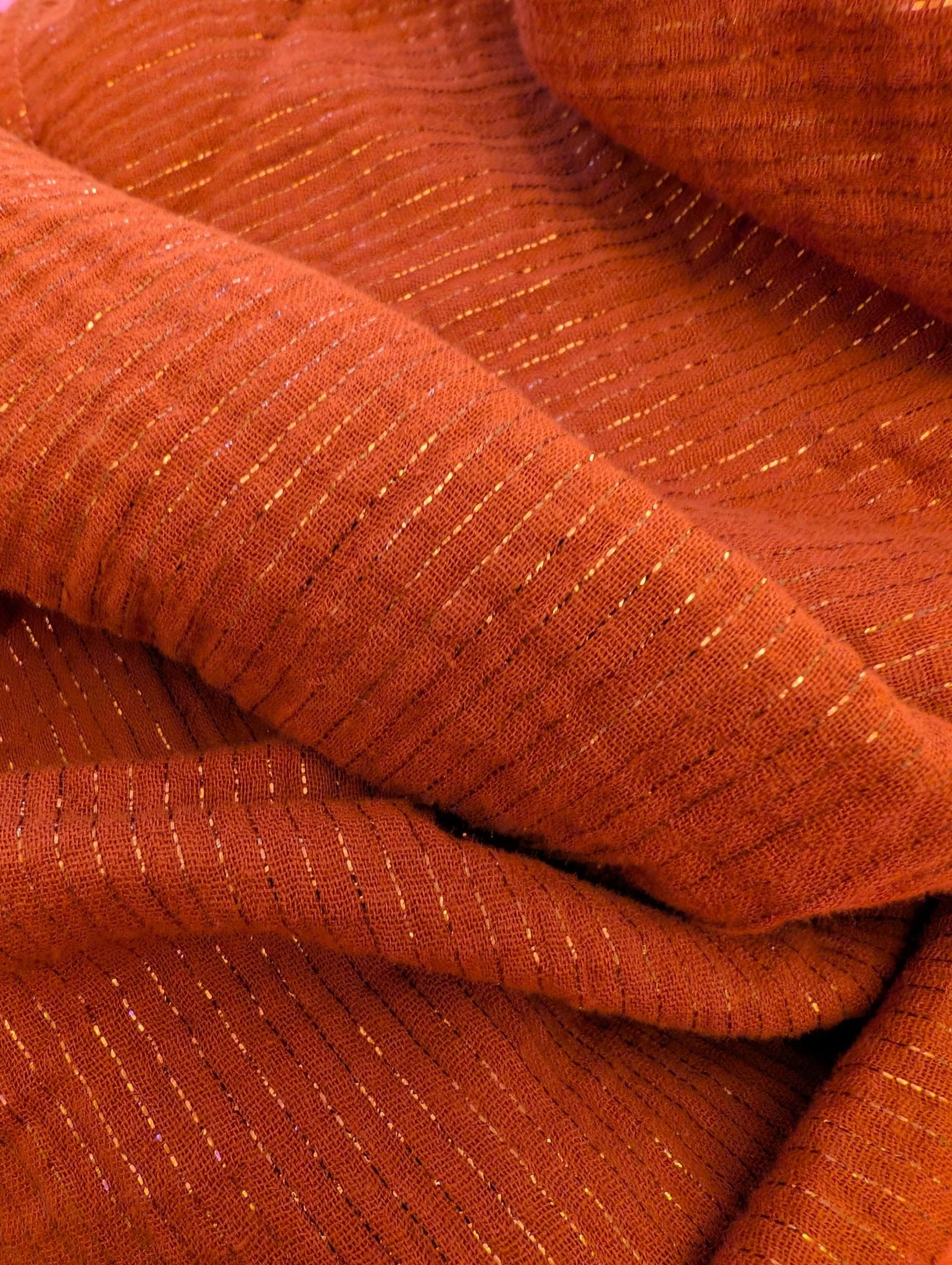 Tubsjal muslin rost | Rino Sjal i One size från Rino Design Sthlm