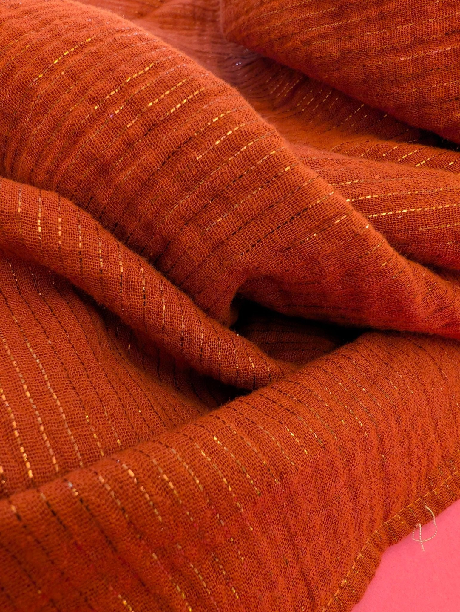 Tubsjal muslin rost | Rino Sjal i One size från Rino Design Sthlm