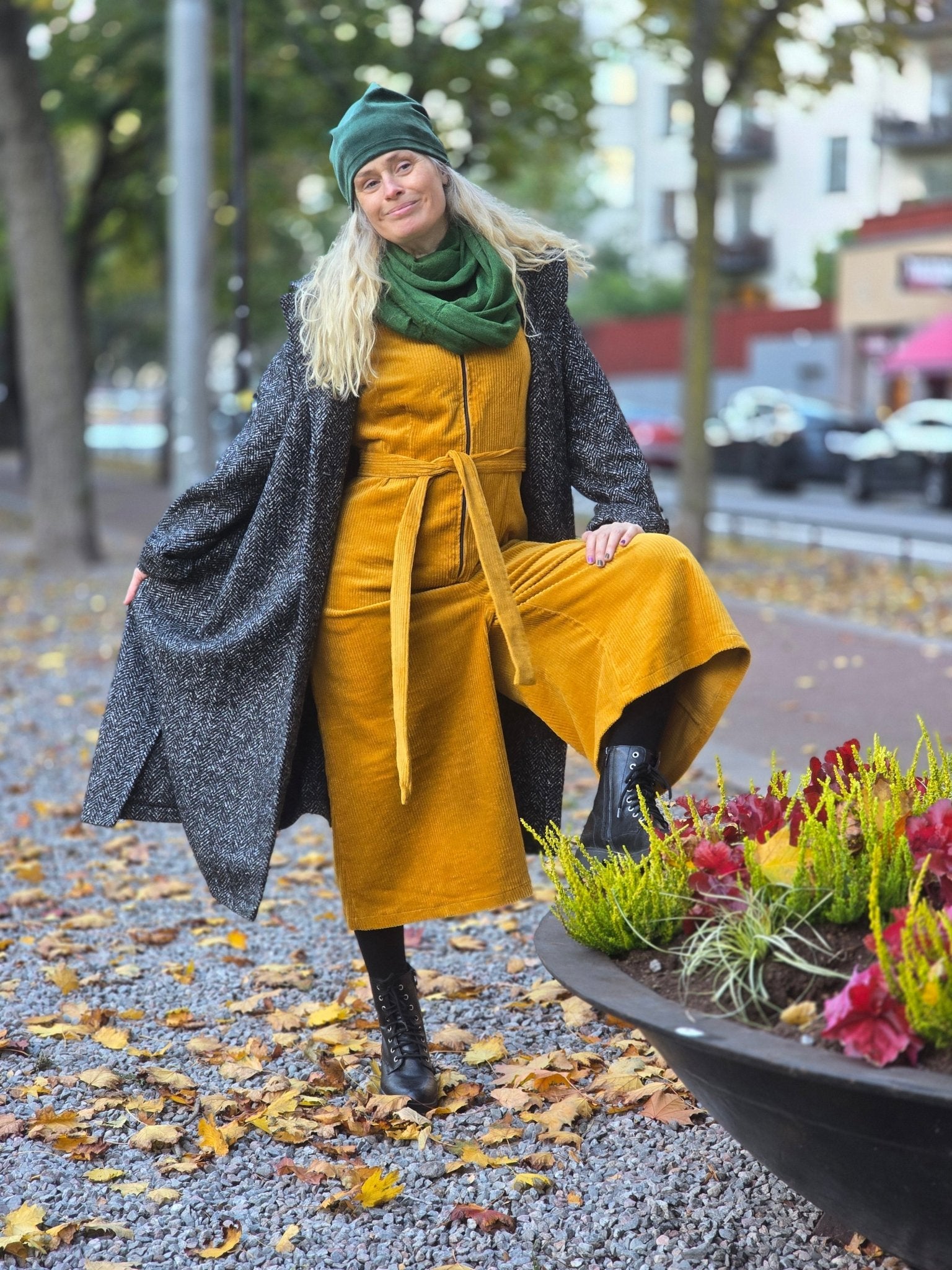 Tubsjal Ull Grön - Rino Design Sthlm