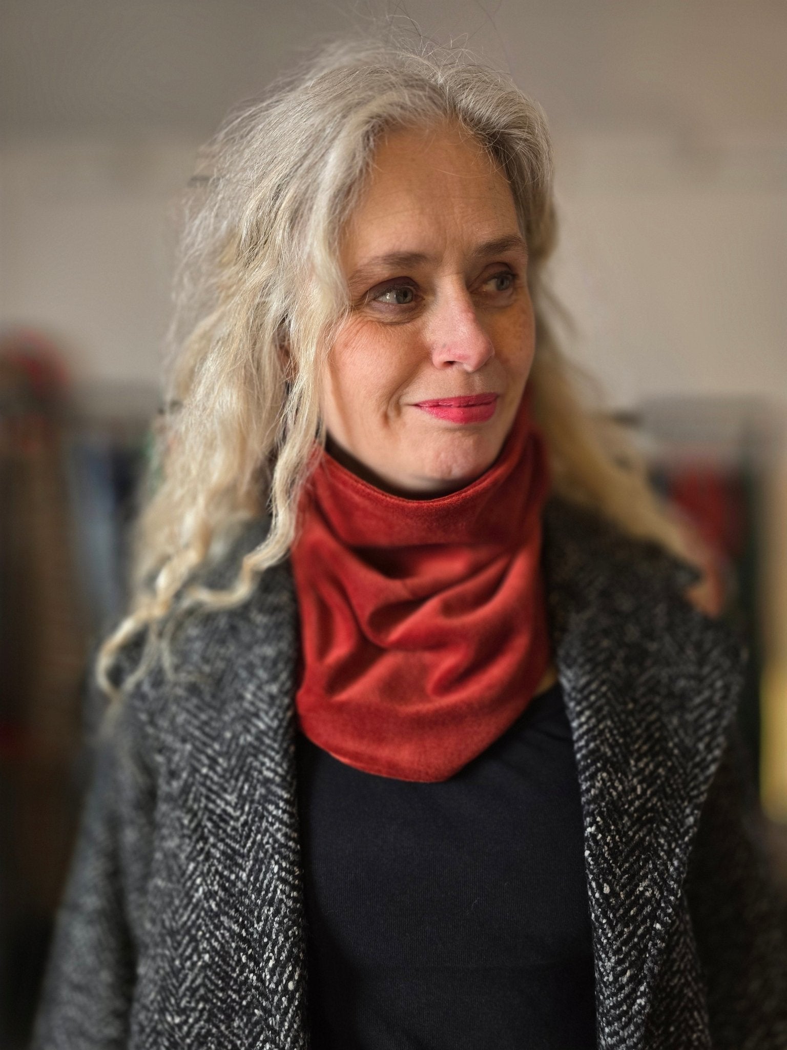 Tubsjal velour olika färger - Rino Design Sthlm
