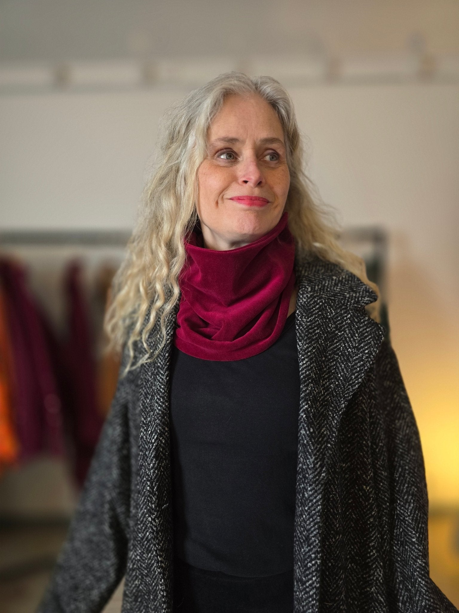 Tubsjal velour olika färger - Rino Design Sthlm