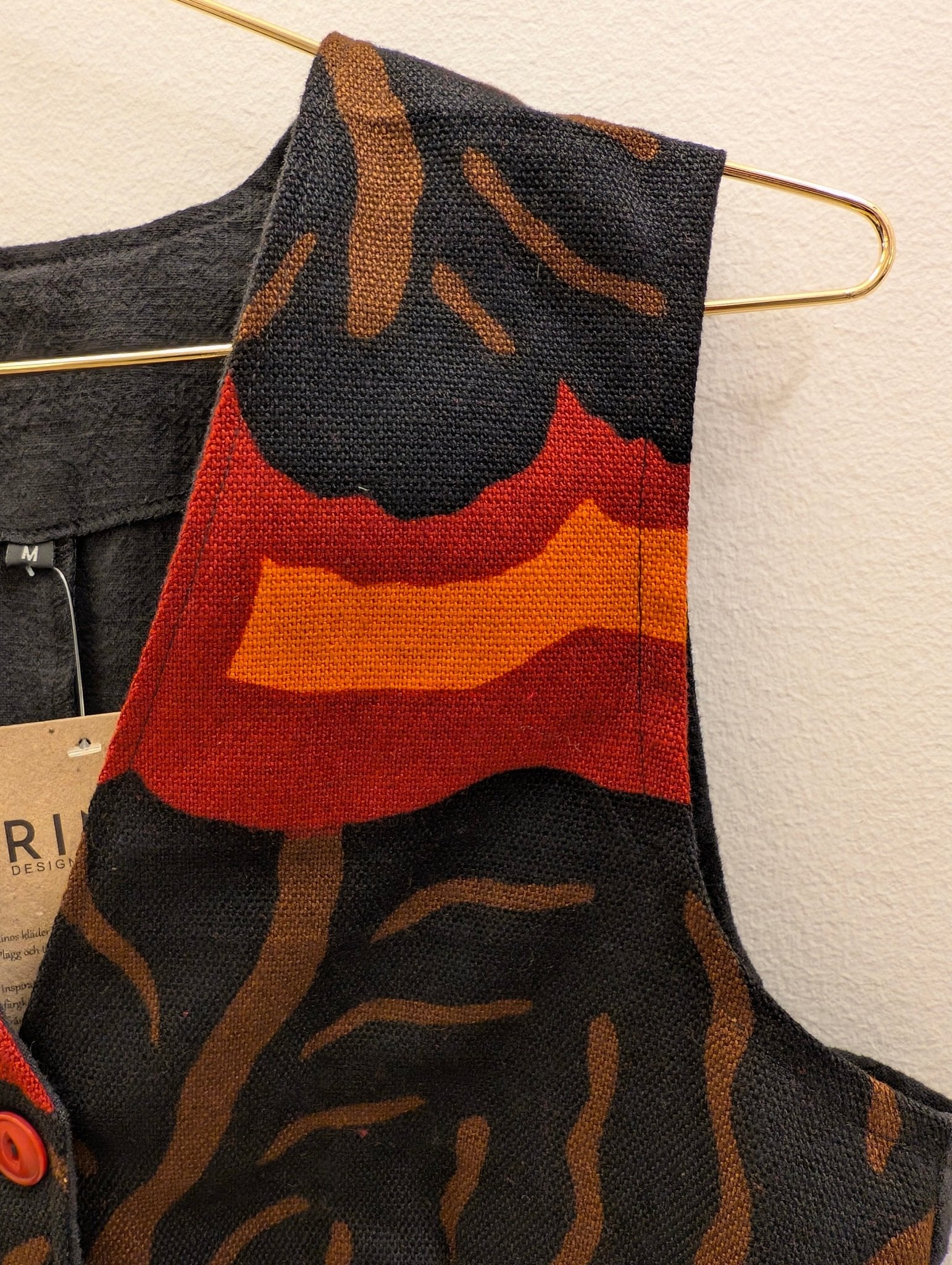 Väst Brunröd Retrotyg S - Rino Design Sthlm