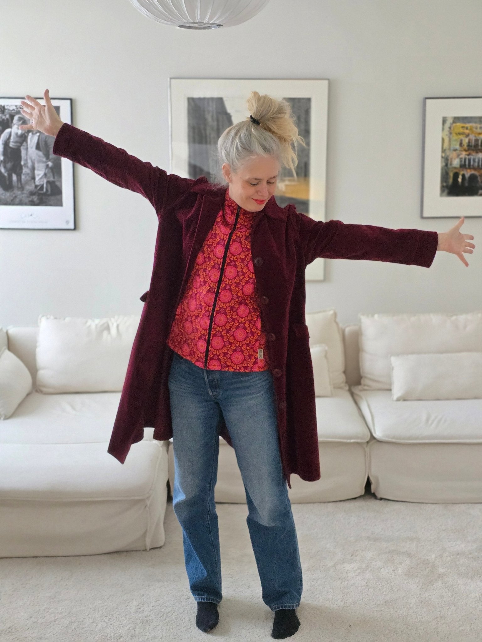 Väst OrangeRosa | Rino Väst i S från Rino Design Sthlm