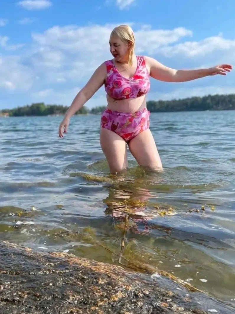 Bikinitopp Kvinnor som vågar Rosa - Rino Design Sthlm