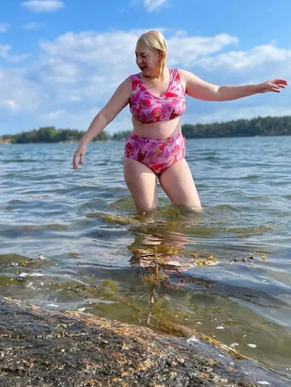Bikinitopp Kvinnor som vågar Rosa - Rino Design Sthlm