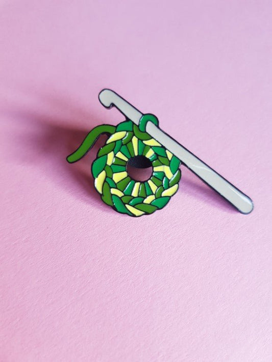 Pin grön garn - Rino Design Sthlm