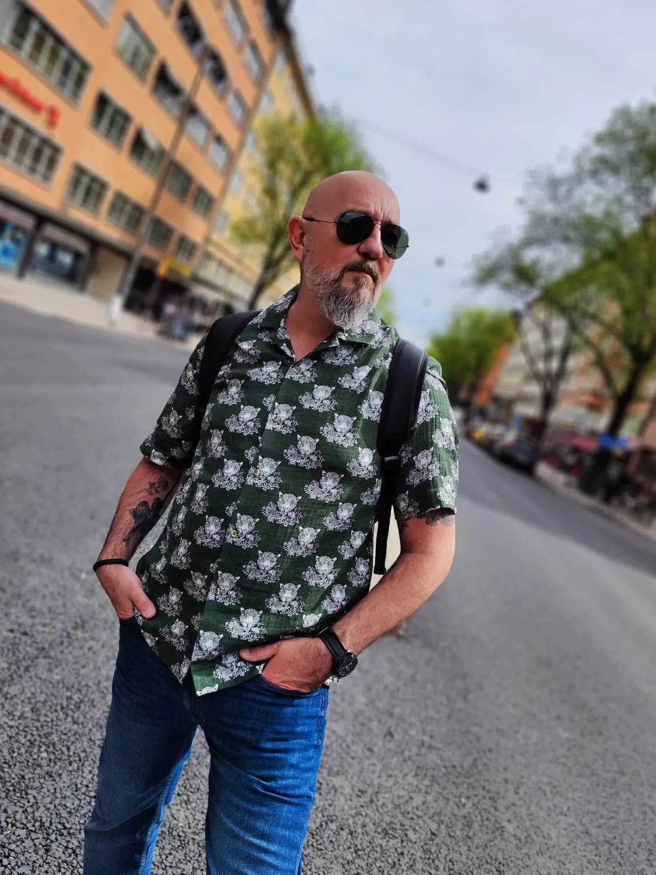 Skjorta mörkgrön | Rino Standard product i 2XL från Rino Design Sthlm