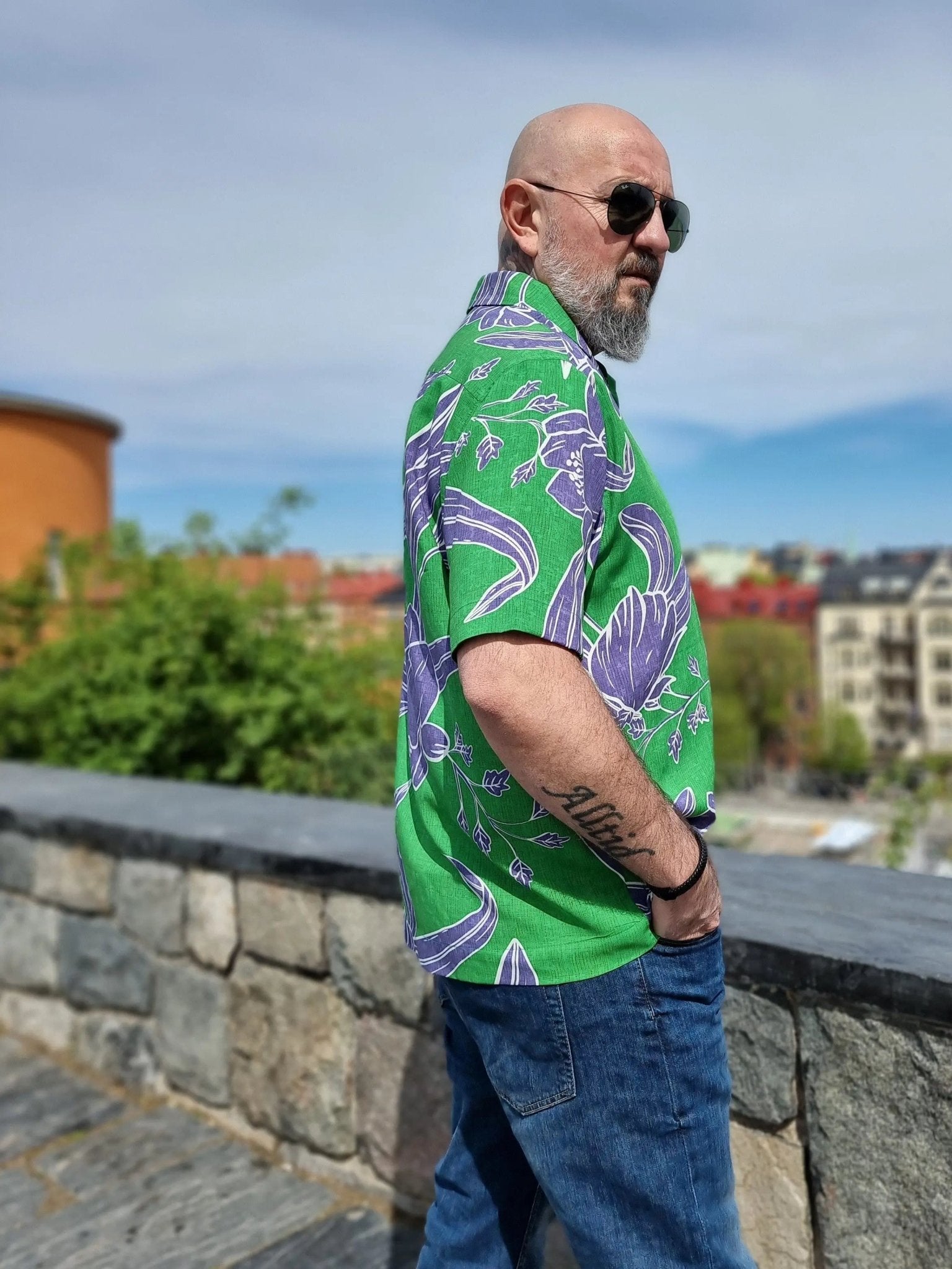 Stormönstrad skjorta herr | Rino Standard product i 2XL från Rino Design Sthlm